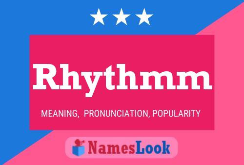 Rhythmm 名字海报