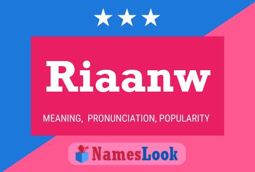 Riaanw 名字海报