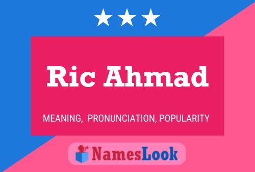 Ric Ahmad 名字海报