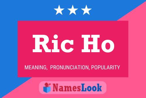 Ric Ho 名字海报