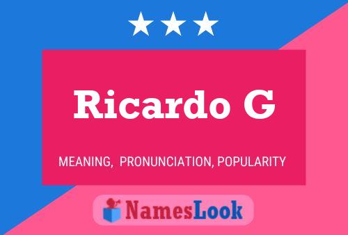 Ricardo G 名字海报