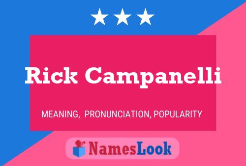 Rick Campanelli 名字海报