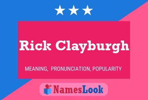 Rick Clayburgh 名字海报