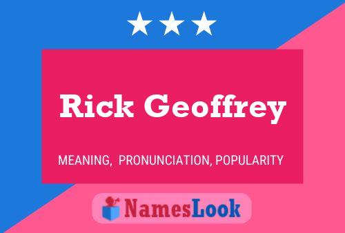 Rick Geoffrey 名字海报