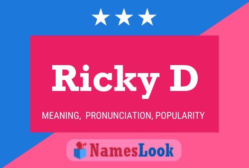 Ricky D 名字海报