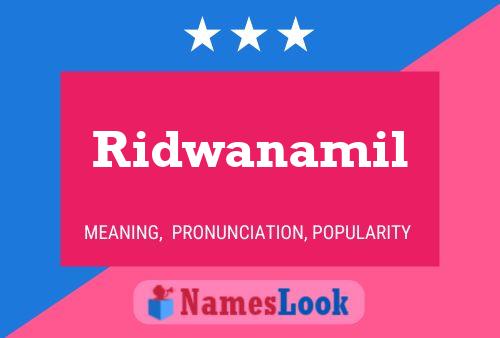 Ridwanamil 名字海报