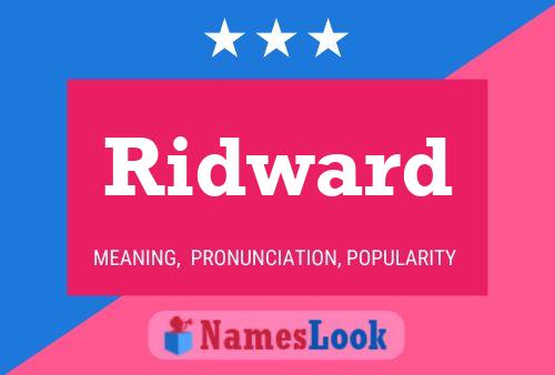 Ridward 名字海报