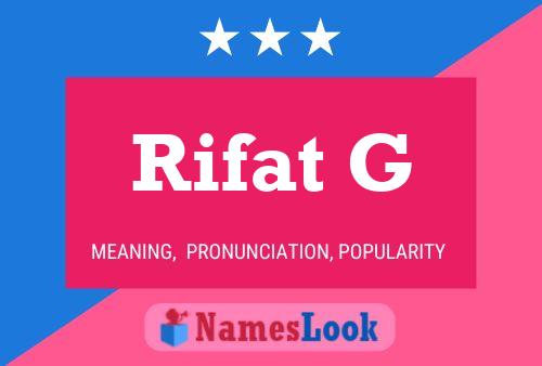 Rifat G 名字海报