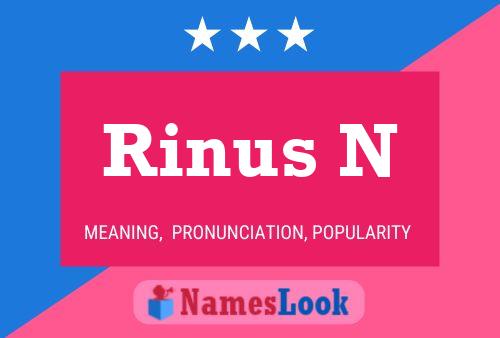 Rinus N 名字海报