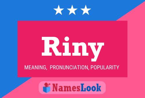 Riny 名字海报