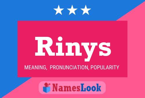 Rinys 名字海报