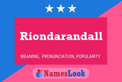 Riondarandall 名字海报