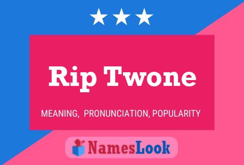 Rip Twone 名字海报