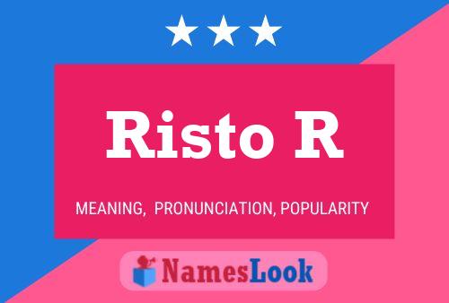 Risto R 名字海报