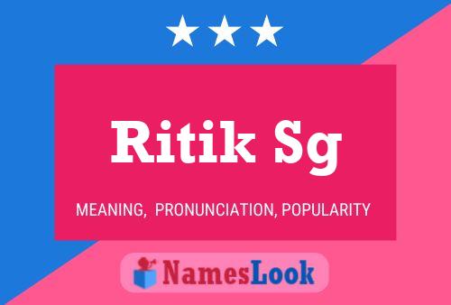 Ritik Sg 名字海报