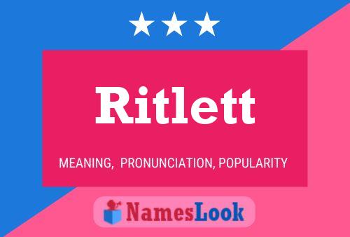 Ritlett 名字海报