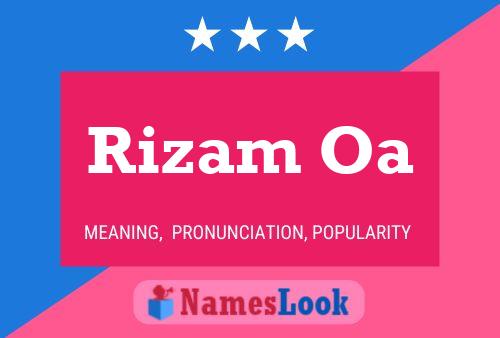 Rizam Oa 名字海报