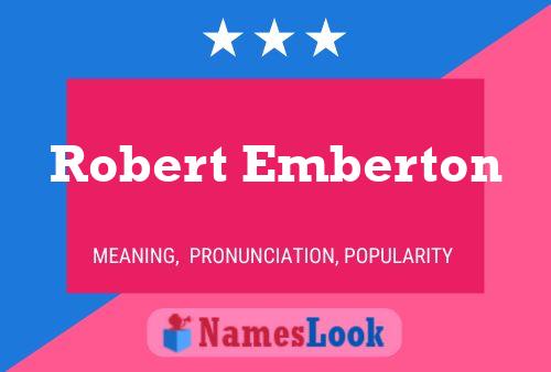 Robert Emberton 名字海报