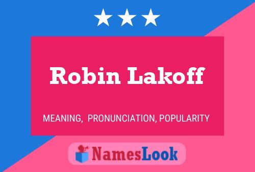 Robin Lakoff 名字海报