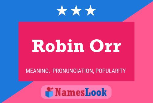 Robin Orr 名字海报