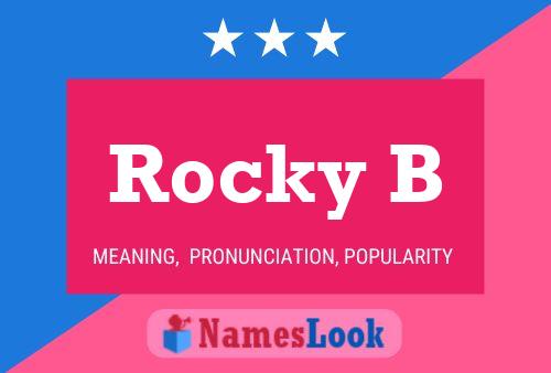 Rocky B 名字海报