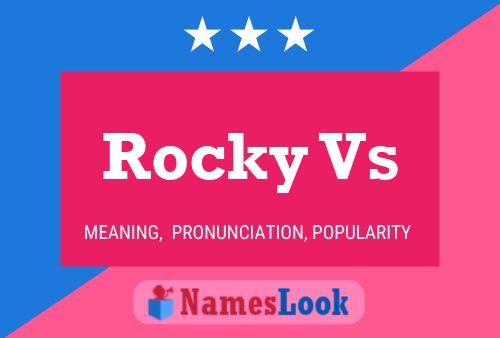 Rocky Vs 名字海报