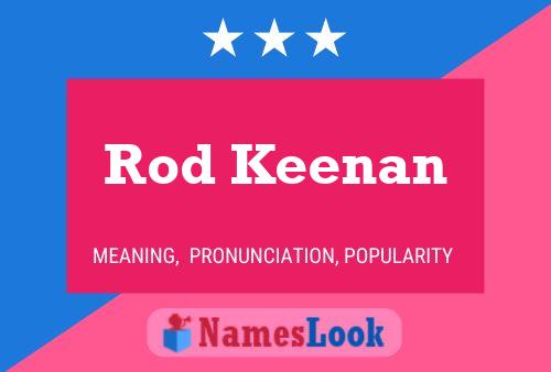 Rod Keenan 名字海报