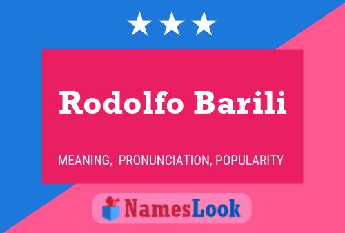 Rodolfo Barili 名字海报