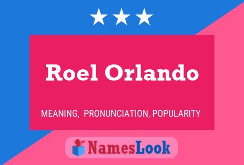 Roel Orlando 名字海报