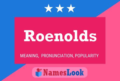 Roenolds 名字海报