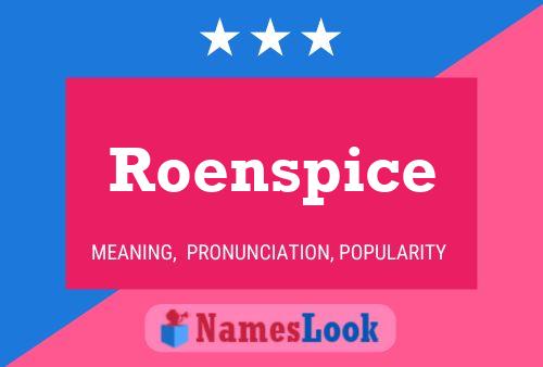 Roenspice 名字海报