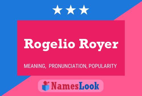 Rogelio Royer 名字海报