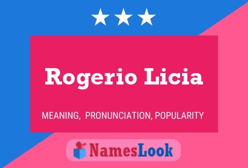 Rogerio Licia 名字海报