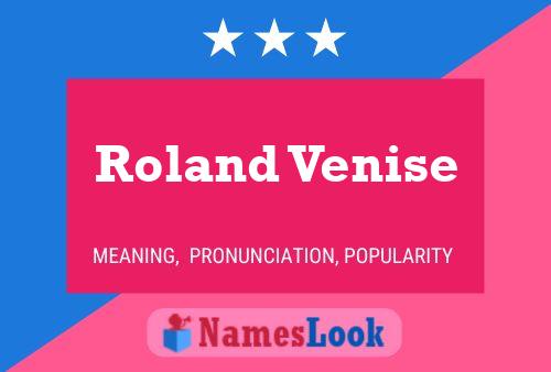 Roland Venise 名字海报