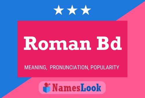 Roman Bd 名字海报