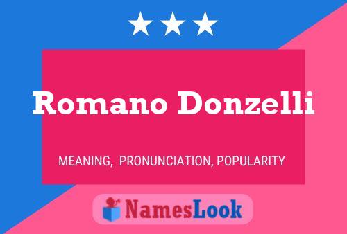 Romano Donzelli 名字海报