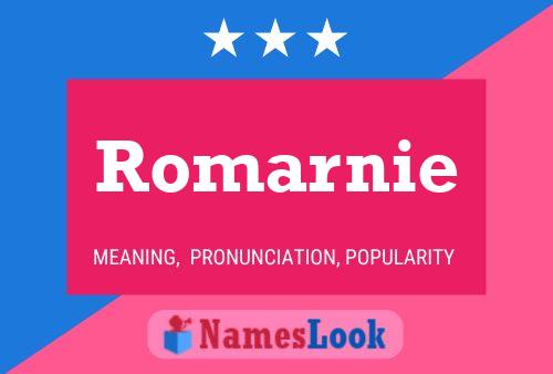 Romarnie 名字海报