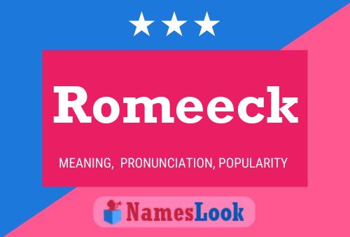 Romeeck 名字海报