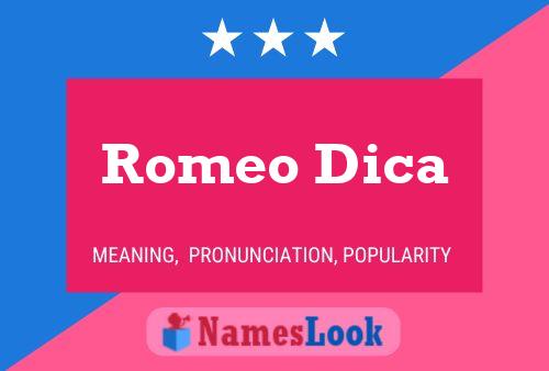 Romeo Dica 名字海报