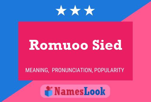 Romuoo Sied 名字海报