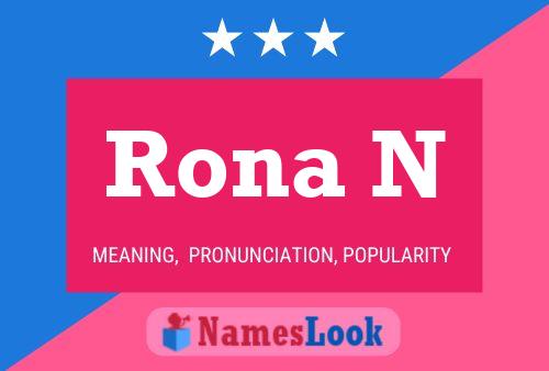 Rona N 名字海报