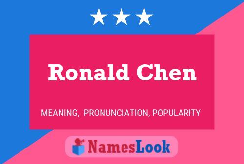 Ronald Chen 名字海报