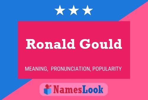 Ronald Gould 名字海报