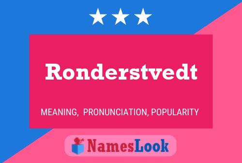 Ronderstvedt 名字海报