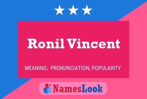 Ronil Vincent 名字海报