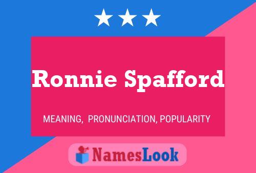 Ronnie Spafford 名字海报