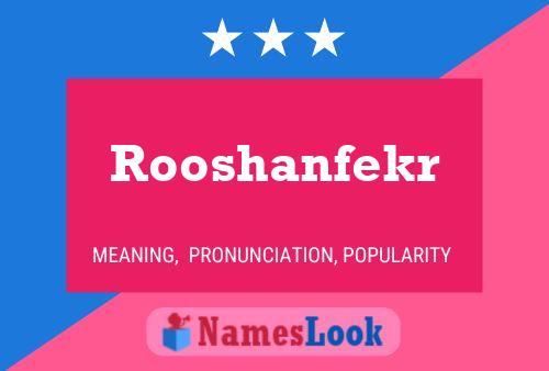 Rooshanfekr 名字海报