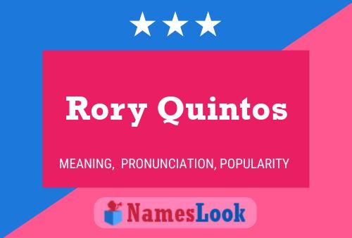 Rory Quintos 名字海报