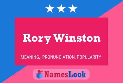 Rory Winston 名字海报