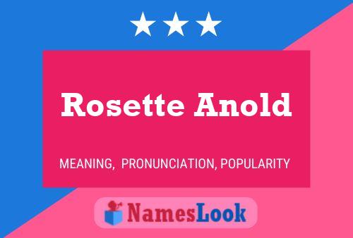 Rosette Anold 名字海报